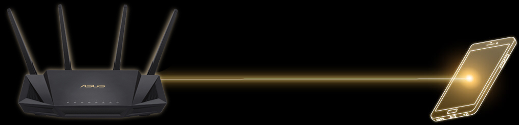 ASUS RT-AX300 provides up to 80% better range compared to other routers