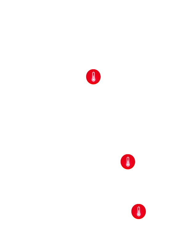 Multiple temperature sources position