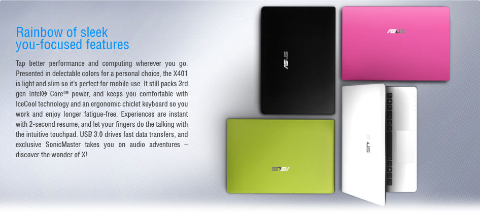 IceCool Technology keeps palm rests cool, placing heat-producing components away from users