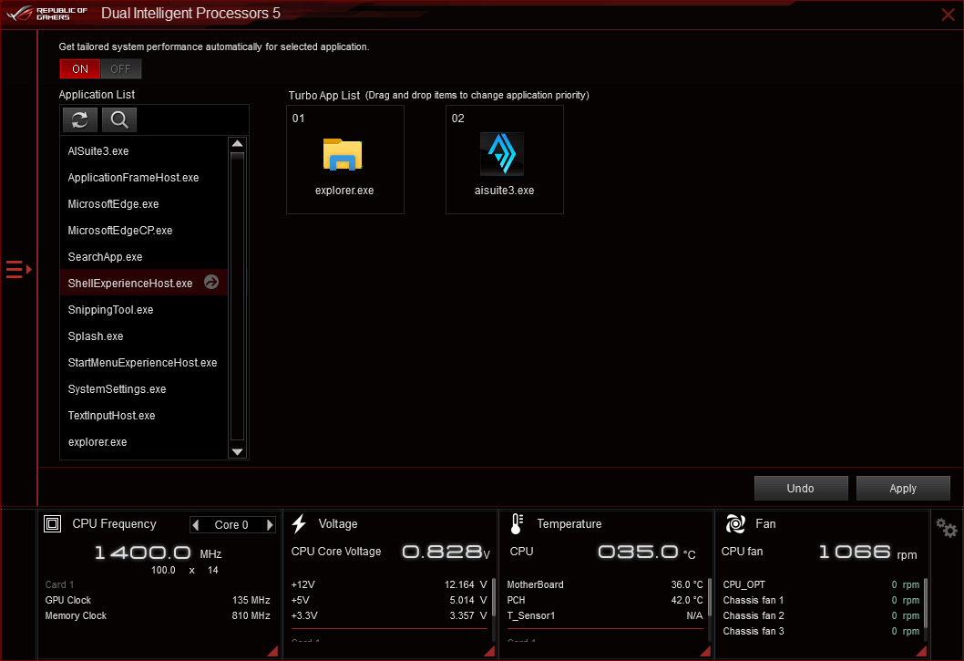 UI of Turbo App